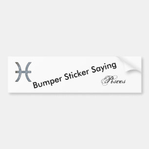 Pisces Zodiac Symbol Element van Kenneth Yoncich Bumpersticker