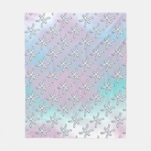 Pisces Zodiac Symbol Pastel Moeder van parelstijl Fleece Deken