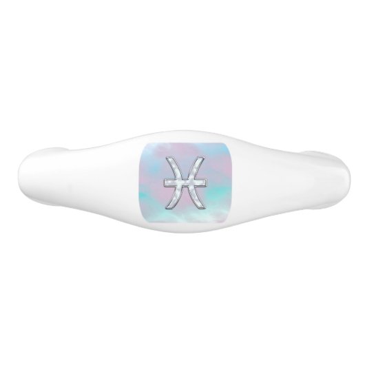 Pisces Zodiac Symbol Pastel Moeder van parelstijl Keramische Ladegreep (Voorkant)