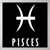 Pisces zodiac-teken poster (Voorkant)