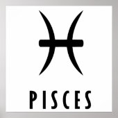 Pisces zodiac-teken poster (Voorkant)