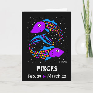 PISCES - ZODIAC-WENSKAART KAART