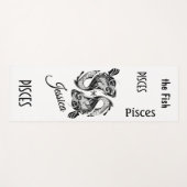 Pisces Zodiac Yoga Mat (Voorkant (horizontaal))