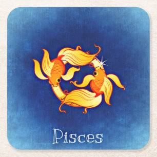 pisces zodiale onderzetters