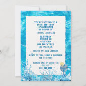 Piscine 50e anniversaire Invitation de fête (Dos)