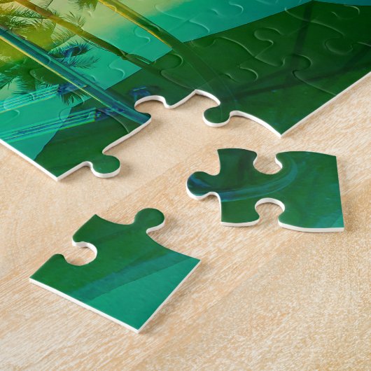 Piscine à Sunset Jigsaw Puzzle (Côté)
