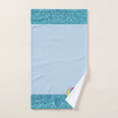 Piscine bleu eau & beach ball serviette de bain (Serviette à main)