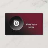 Piscine - carte de visite Bourgogne de boule des (Dos)