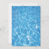 Piscine de requins Invitations de fête d'anniversa (Dos)