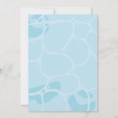 Piscine d'été Fête Anniversaire Invitation (Dos)