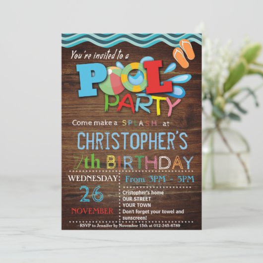 PISCINE D'ÉTÉ INVITATION (Debout devant)