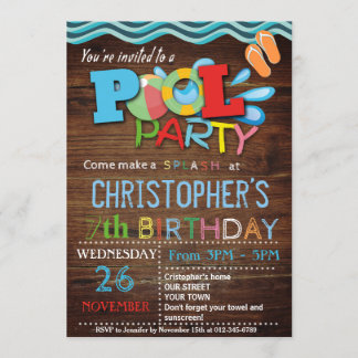 PISCINE D'ÉTÉ INVITATION