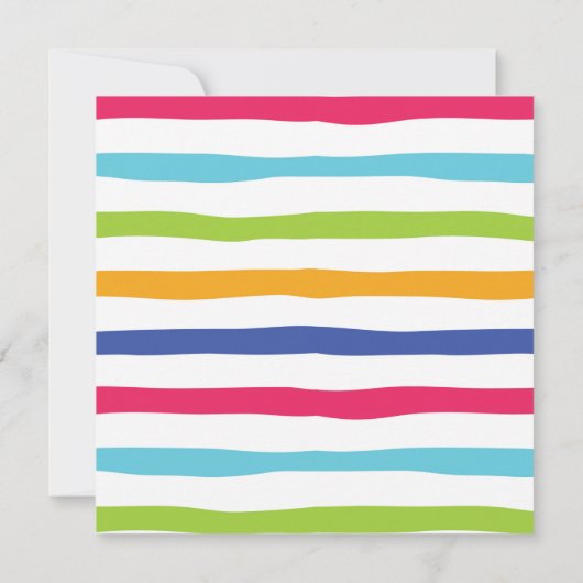 Piscine d'été Splish Splash Invitation d'anniversa (Dos)