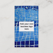 Piscine Entreprise Modèle Carte de visite (Dos)