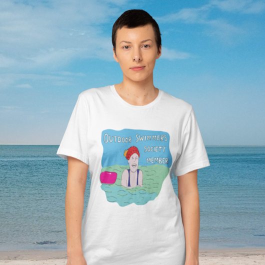 Piscine extérieure T-shirt baigneurs marins