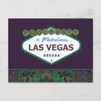 PISCINE FÊTE À Las Vegas Carte Postale