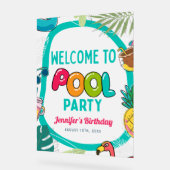 Piscine Fête Anniversaire Frosted Bienvenue (Angle)