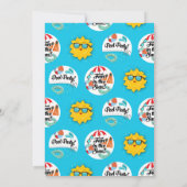 Piscine Fête Anniversaire Invitation Piscine Été (Dos)