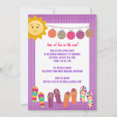 Piscine fête anniversaire Invitations (Devant)