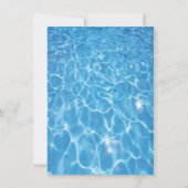 Piscine Invitations de fête d'anniversaire avec de (Dos)