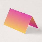 Piscine Pink Yellow Étiquette Carte de tente (Back)