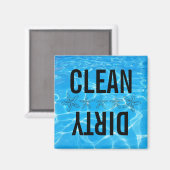 Piscine propre/sale Magnet pour lave-vaisselle (Recto/Verso)