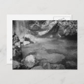 Piscine sous la carte postale cascade (Devant / Derrière)