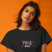 Piscine typographie d'été maman noire T-Shirt