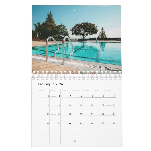 Piscines | Calendrier de l'entreprise Pool Service (Feb 2026)