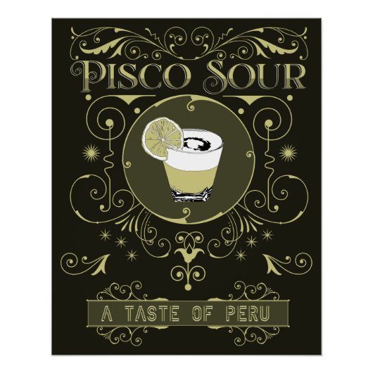  Pisco Sour Perfect Poster (Voorkant)
