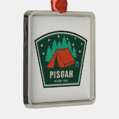 Pisgah National Forest Camping Metalen Ornament (Rechts)