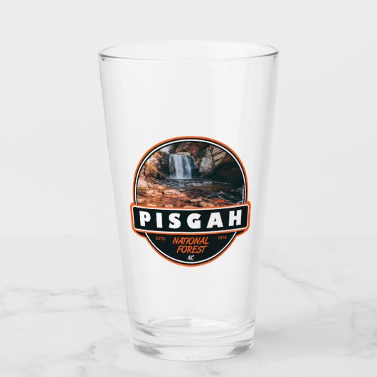 Pisgah National Forest North Carolina Emblem Glas (Voorkant)
