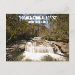 Pisgah National Forest Waterval in de Amerikaanse Briefkaart