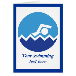 Pismming venin, swimmer on blue circle custom