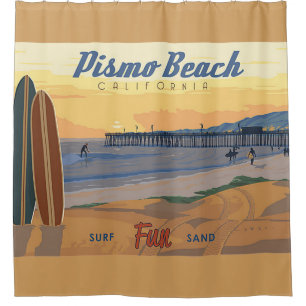 Pismo Beach Califorina Douchegordijn