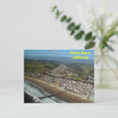 Pismo Beach, California Aerial View Carte postale (Debout devant)