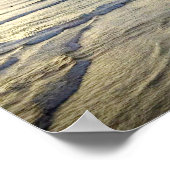 Pismo Beach California Dramatic Bold Sunset Foto Poster (Hoek)