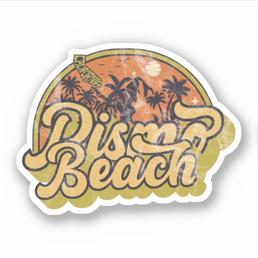 Pismo Beach, California Sticker (Voorkant)