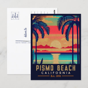 Pismo Beach California Sunset Souvenirs jaren 1960 Briefkaart