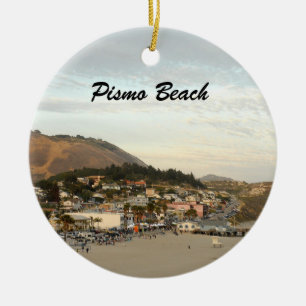 Pismo Beach California Travel Photo Keramisch Ornament