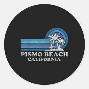 Pismo Beach Californië Familie Zomer Vakantie Vint Ronde Sticker