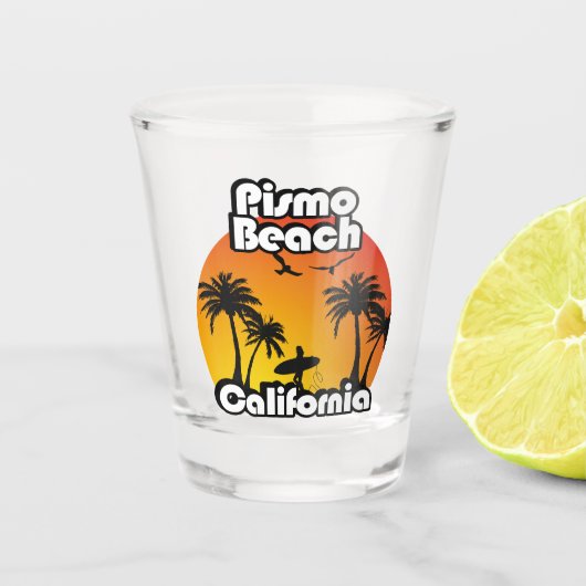 Pismo Beach Californië Shot Glas (Voorkant)