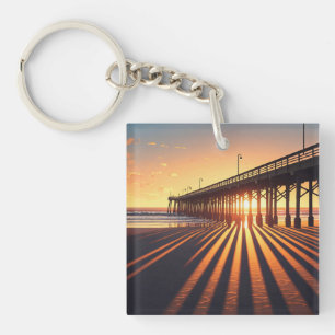 Pismo Beach Pier Californië Sleutelhanger