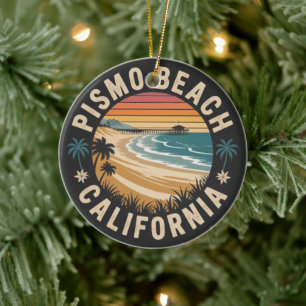 Pismo Beach, steiger van Californië Keramisch Ornament