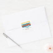 Pismo Beach Vierkante Sticker (Envelop)
