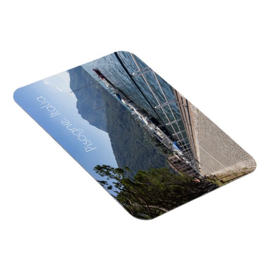 Pisogne en het Iseomeer, Lombardije, Italië Magneet (Rechterzijde)