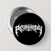 Pissanthropy Death Metal Fake Band Button (Voorkant /achterkant)