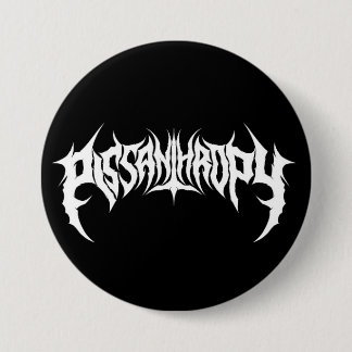 Pissanthropy Death Metal Fake Band Button