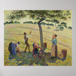 Pissarro - Appelplukkers Eragny 1888 Poster
