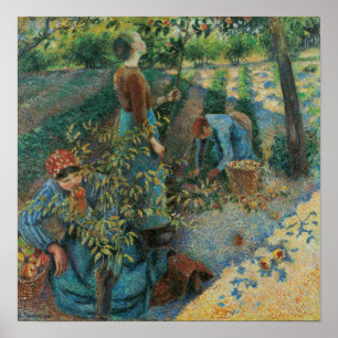 Pissarro - Apple Picking Poster